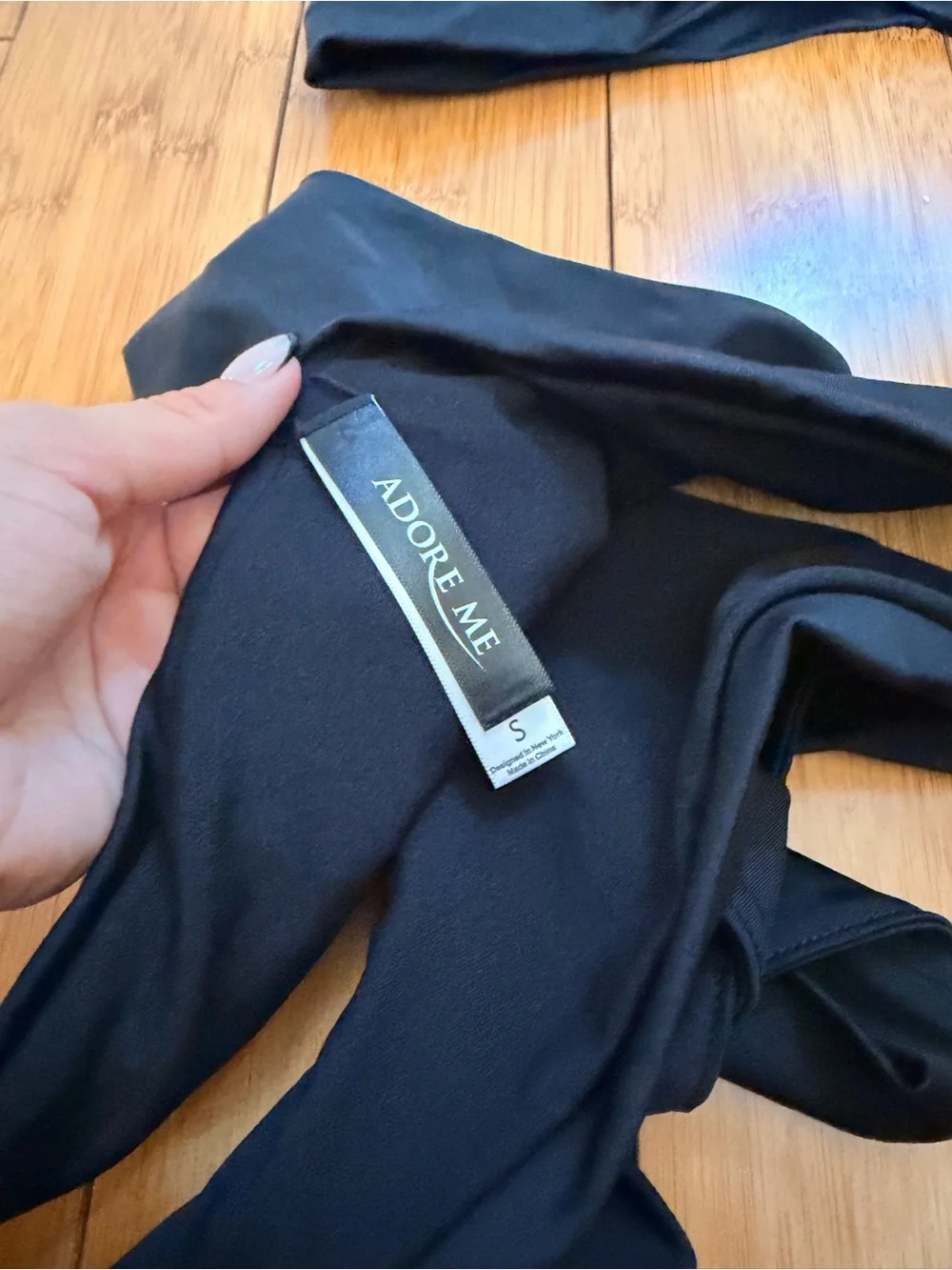 Black Tie-Front Women's Bikini Set - Adore Me